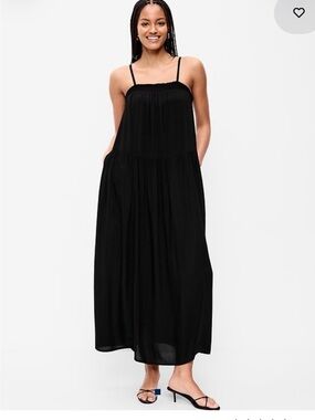 Old Navy Black Strappy Maxi Dress